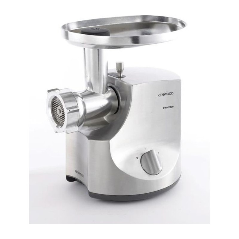 Hachoir a viande - KENWOOD MG700 - 2000W - 3kg/min - 3 grilles - 2 ada Hachoir a viande - KENWOOD MG700 - 2000W - 3kg/min - 3 grilles - 2 ada