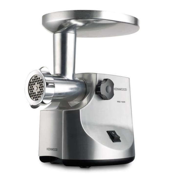 Hachoir a viande - KENWOOD - MG516 - 1600 W - Métal brossé - Accessoires inclus Hachoir a viande - KENWOOD - MG516 - 1600 W - Métal brossé - Accessoires inclus