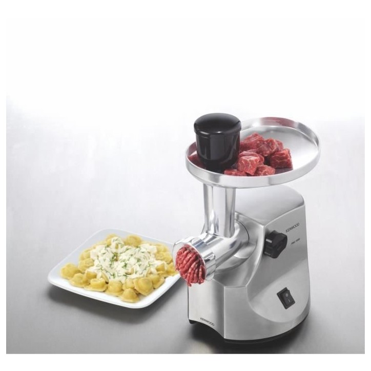 Hachoir a viande - KENWOOD - MG516 - 1600 W - Métal brossé - Accessoires inclus Hachoir a viande - KENWOOD - MG516 - 1600 W - Métal brossé - Accessoires inclus