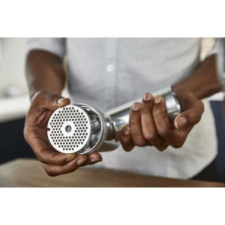 Hachoir a viandes et poissons - KENWOOD - Accessoires KAX950ME - Capacité 130kg/h - 3 grilles en acier
