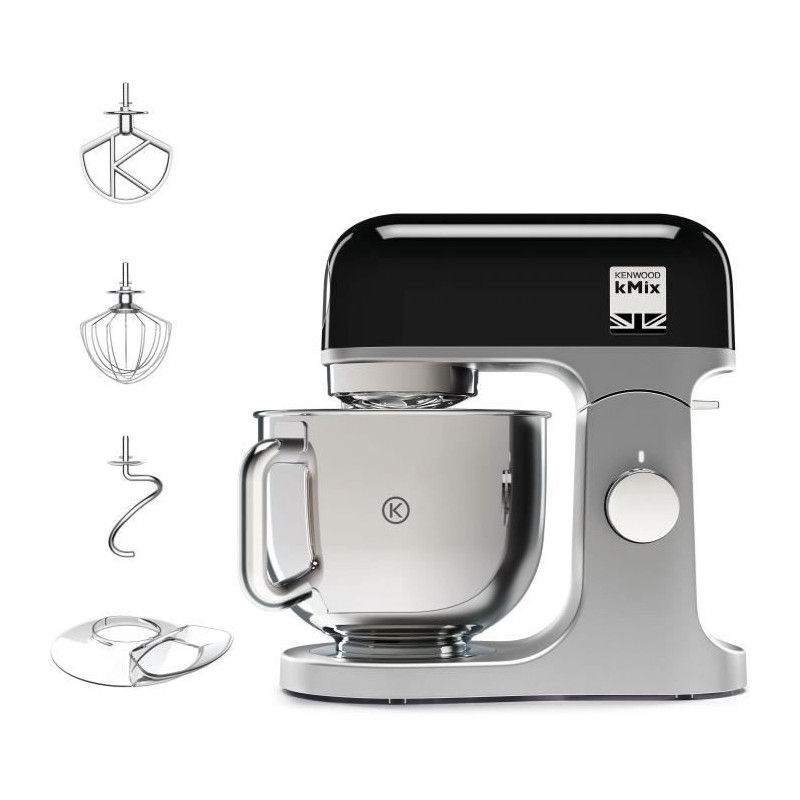 Robot pâtissier Kenwood kMix KMX750BK - bol 5 litres - 6 vitesses - 3 Robot pâtissier Kenwood kMix KMX750BK - bol 5 litres - 6 vitesses - 3