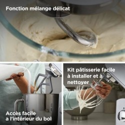 Robot pâtissier Kenwood kMix KMX750BK - bol 5 litres - 6 vitesses - 3