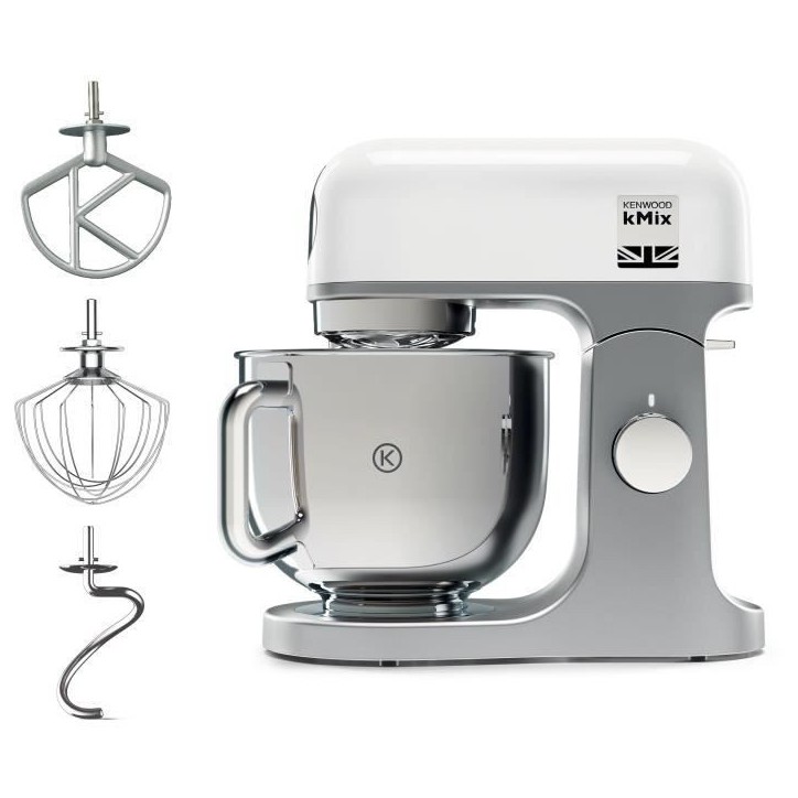 Robot pâtissier kMix KENWOOD KMX750WH - Blanc - 1000 W - Bol acier inoxydable 5 L