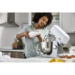 Robot pâtissier kMix KENWOOD KMX750WH - Blanc - 1000 W - Bol acier in