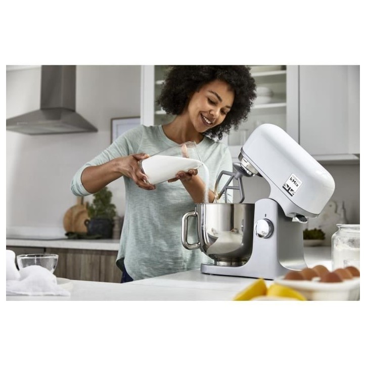 Robot pâtissier kMix KENWOOD KMX750WH - Blanc - 1000 W - Bol acier inoxydable 5 L