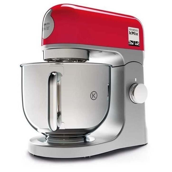 Robot pâtissier - KENWOOD kMix KMX750RD - Corps métal - Rouge - 6 vitesses - 1000 W - Bol inox 5 L