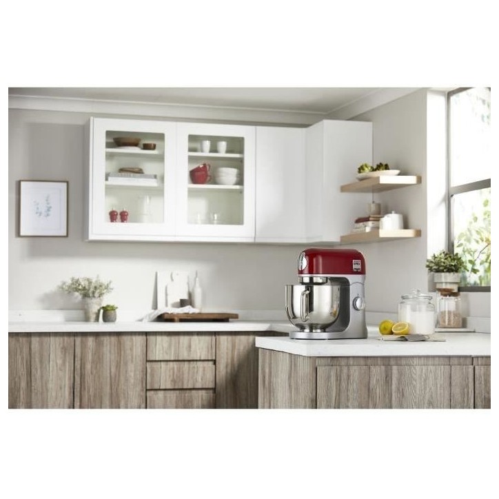 Robot pâtissier - KENWOOD kMix KMX750RD - Corps métal - Rouge - 6 vitesses - 1000 W - Bol inox 5 L