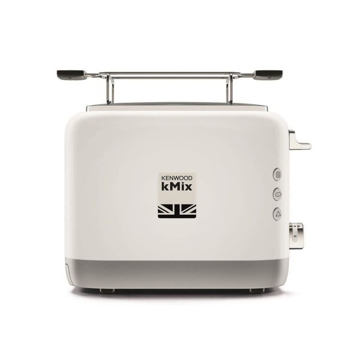 Grille-pain kMix - KENWOOD - TCX751WH - 2 fentes - Fonction baguette et décongélation - Blanc Grille-pain kMix - KENWOOD - TCX751WH - 2 fentes - Fonction baguette et décongélation - Blanc