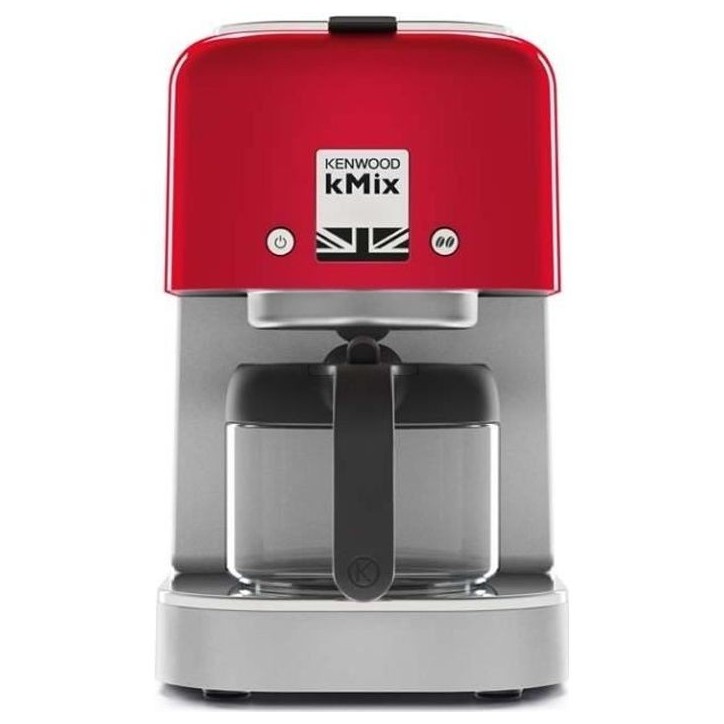 Cafetiere filtre kMix - KENWOOD - COX750RD - 1200 W - Rouge - 8 tasses - Sélecteur d'arôme Cafetiere filtre kMix - KENWOOD - COX750RD - 1200 W - Rouge - 8 tasses - Sélecteur d'arôme
