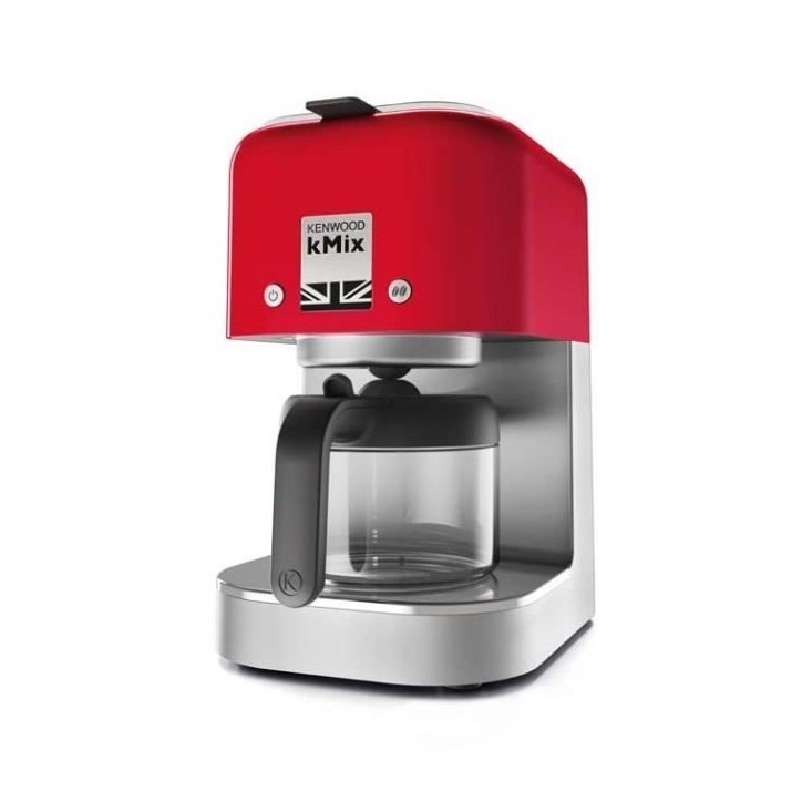 Cafetiere filtre kMix - KENWOOD - COX750RD - 1200 W - Rouge - 8 tasses - Sélecteur d'arôme Cafetiere filtre kMix - KENWOOD - COX750RD - 1200 W - Rouge - 8 tasses - Sélecteur d'arôme
