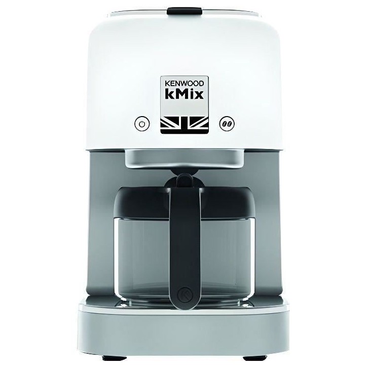 Cafetiere filtre kMix - KENWOOD - COX750WH - 1200 W - Blanc - 8 tasses - Sélecteur d'arôme Cafetiere filtre kMix - KENWOOD - COX750WH - 1200 W - Blanc - 8 tasses - Sélecteur d'arôme