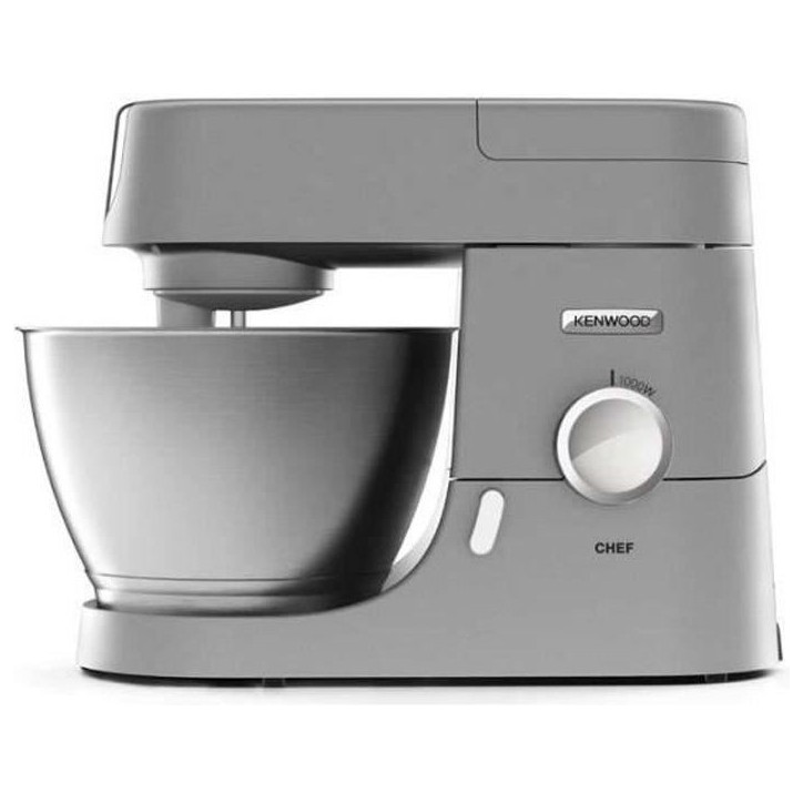 Robot pâtissier Chef - KENWOOD - KVC3100S - Bol Inox 4,6 L - Pétrin, fouet et batteur inclus - 1000 W - Argent