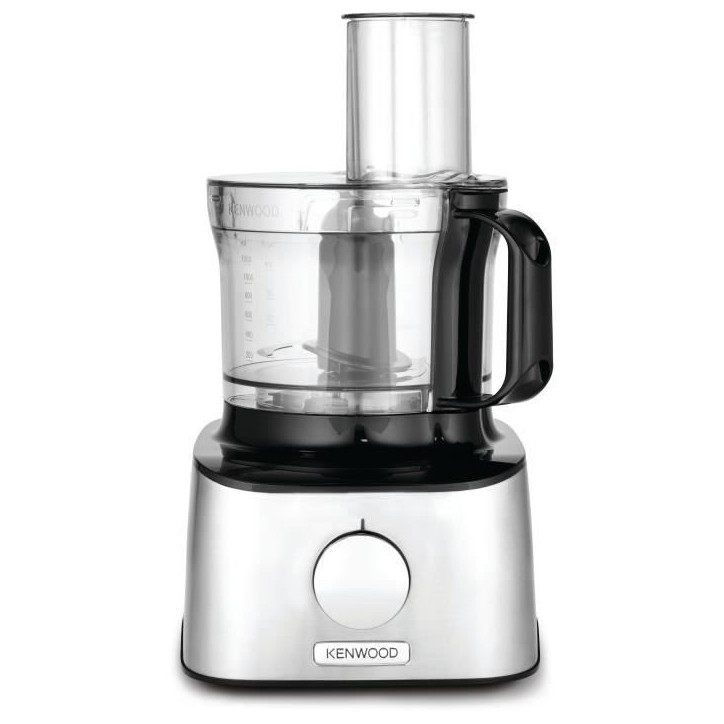 Robot multifonction Inox KENWOOD MultiPro Compact FDM301SS - Blender, presse agrumes, 3 disques, double fouet, pétrin, spatule