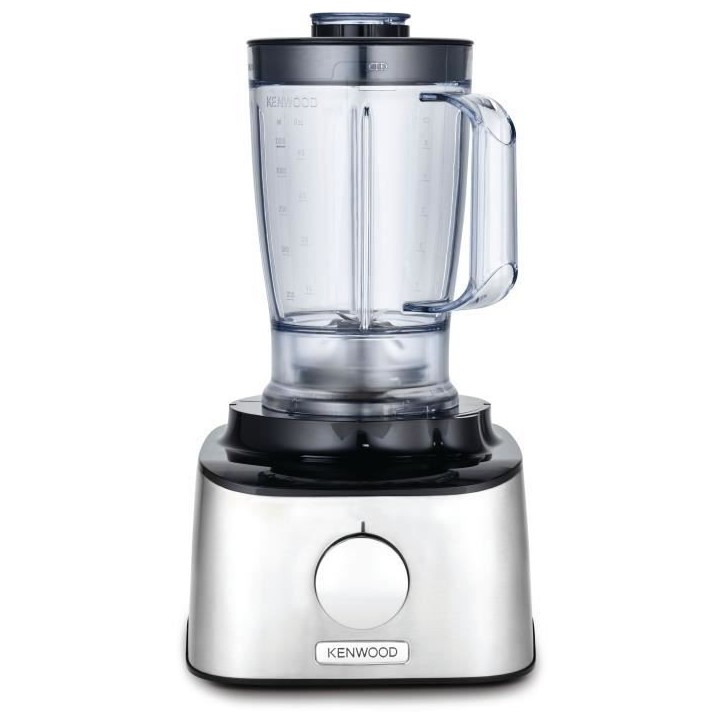 Robot multifonction Inox KENWOOD MultiPro Compact FDM301SS - Blender, presse agrumes, 3 disques, double fouet, pétrin, spatule
