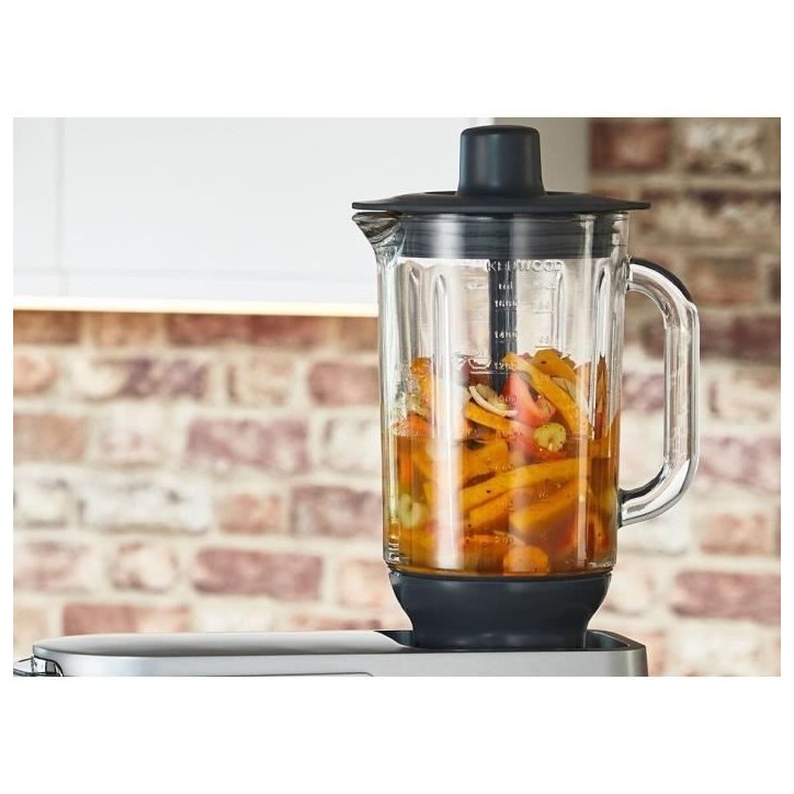 Accessoire blender verre 1,6L pour robot pâtissier KENWOOD KAH359GL - 4 lames Accessoire blender verre 1,6L pour robot pâtissier KENWOOD KAH359GL - 4 lames