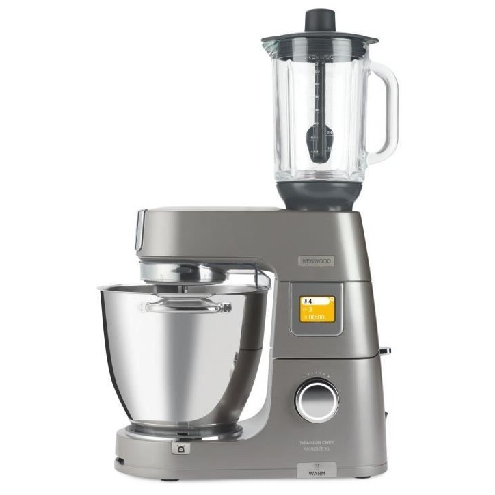 Accessoire blender verre 1,6L pour robot pâtissier KENWOOD KAH359GL - 4 lames Accessoire blender verre 1,6L pour robot pâtissier KENWOOD KAH359GL - 4 lames