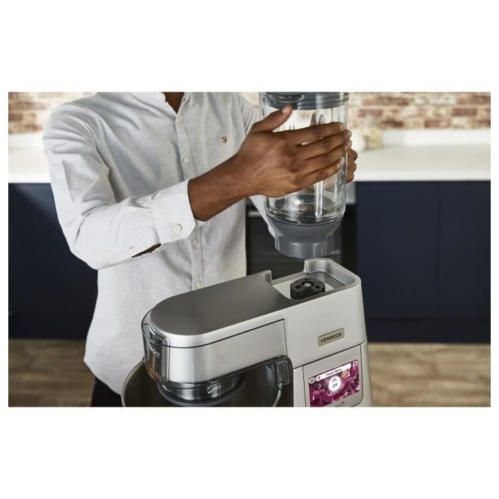 Accessoire blender verre 1,6L pour robot pâtissier KENWOOD KAH359GL - 4 lames Accessoire blender verre 1,6L pour robot pâtissier KENWOOD KAH359GL - 4 lames