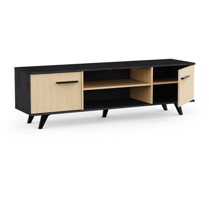 Ensemble salon - Banc TV, Table basse - KENT - Chene de fil / Sidewalk - DEMEYERE Ensemble salon - Banc TV, Table basse - KENT - Chene de fil / Sidewalk - DEMEYERE