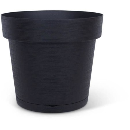 Pot a réserve d'eau - GARDEN ID Glamour - Anthracite 40 cm - Surface