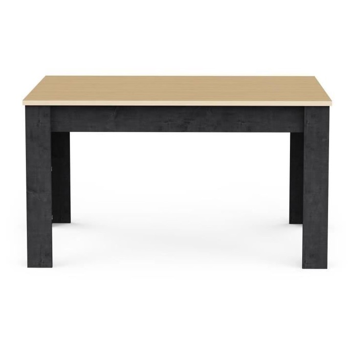 Table a manger fixe - KENT - Chene de fil / Sidewalk - Rectangulaire - 4 / 6 personnes - 140 x 90 x 77 cm - DEMEYERE Table a manger fixe - KENT - Chene de fil / Sidewalk - Rectangulaire - 4 / 6 personnes - 140 x 90 x 77 cm - DEMEYERE