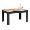 Table a manger fixe - KENT - Chene de fil / Sidewalk - Rectangulaire -