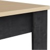 Table a manger fixe - KENT - Chene de fil / Sidewalk - Rectangulaire -