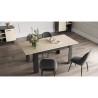 Table a manger fixe - KENT - Chene de fil / Sidewalk - Rectangulaire -