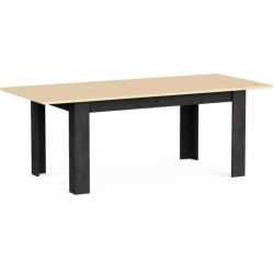 Table a manger extensible - KENT - Chene de fil / Sidewalk - Rectangul