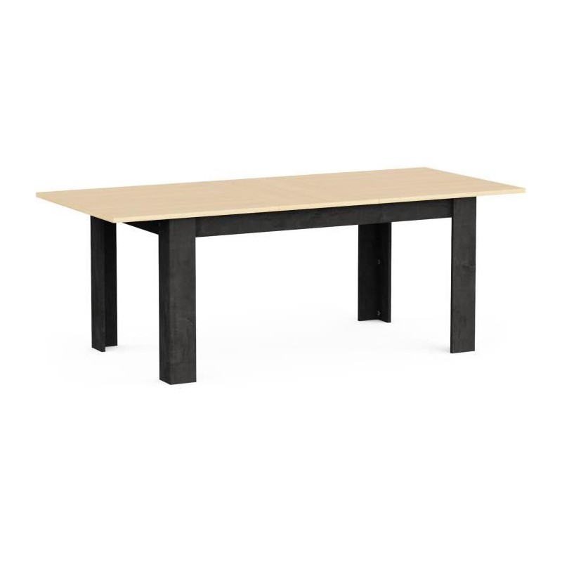 Table a manger extensible - KENT - Chene de fil / Sidewalk - Rectangul Table a manger extensible - KENT - Chene de fil / Sidewalk - Rectangul