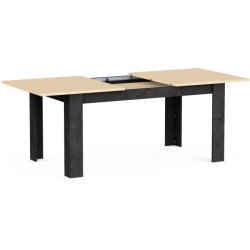 Table a manger extensible - KENT - Chene de fil / Sidewalk - Rectangul