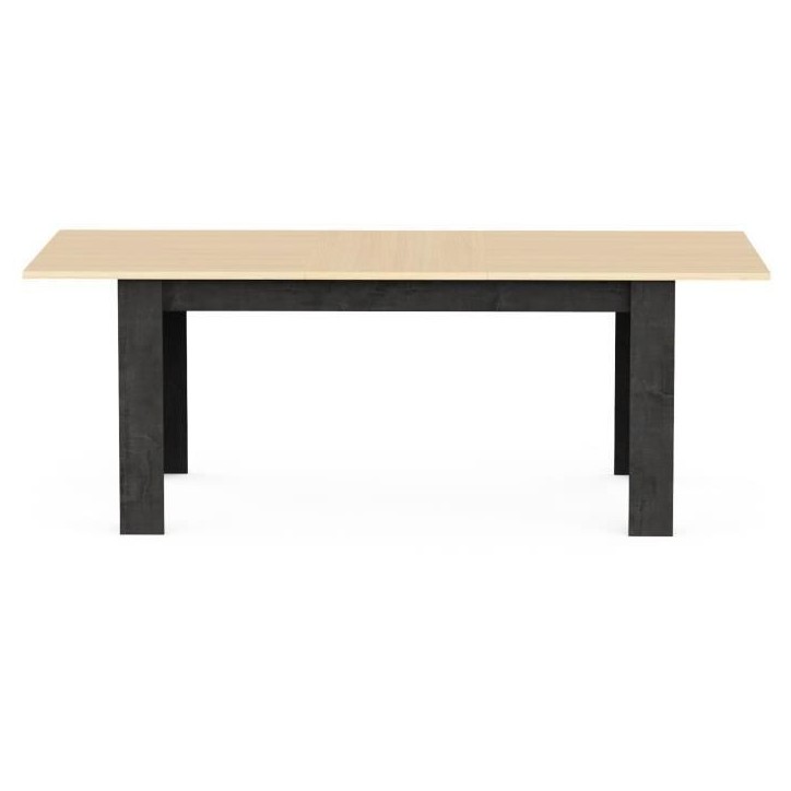 Table a manger extensible - KENT - Chene de fil / Sidewalk - Rectangulaire - 6 / 8 personnes - 155/205 x 90 cm - DEMEYERE Table a manger extensible - KENT - Chene de fil / Sidewalk - Rectangulaire - 6 / 8 personnes - 155/205 x 90 cm - DEMEYERE