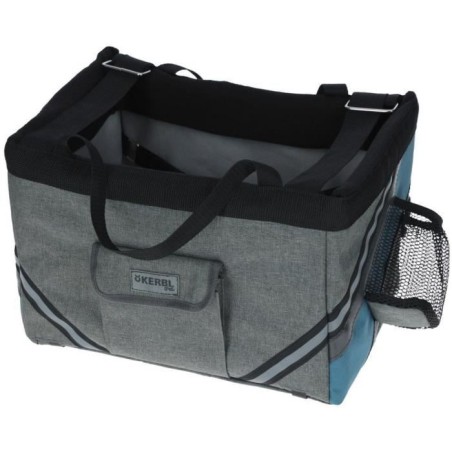 Sac a vélo pour chien et chat - KERBL - Vacation - Gris/bleu - 38x29x