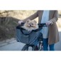 Sac a vélo pour chien et chat - KERBL - Vacation - Gris/bleu - 38x29x25 cm - Tissu robuste