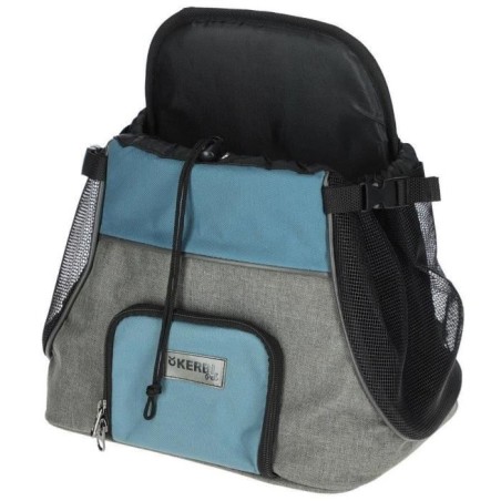 Sac transport avant - KERBL - Vacation - Gris/bleu - 31x24x38 cm - Tis