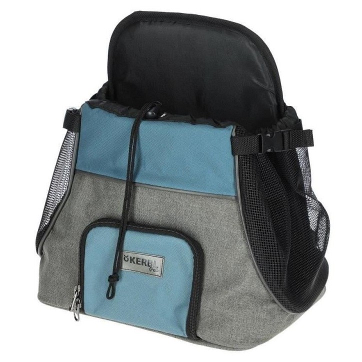 Sac transport avant - KERBL - Vacation - Gris/bleu - 31x24x38 cm - Tissu Oxford résistant Sac transport avant - KERBL - Vacation - Gris/bleu - 31x24x38 cm - Tissu Oxford résistant
