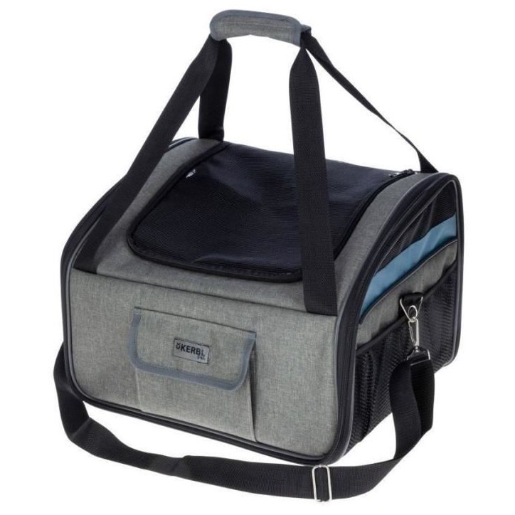 Sac voiture - KERBL - Vacation - Gris/bleu - 44x35x30 cm - Laisse courte intégrée Sac voiture - KERBL - Vacation - Gris/bleu - 44x35x30 cm - Laisse courte intégrée