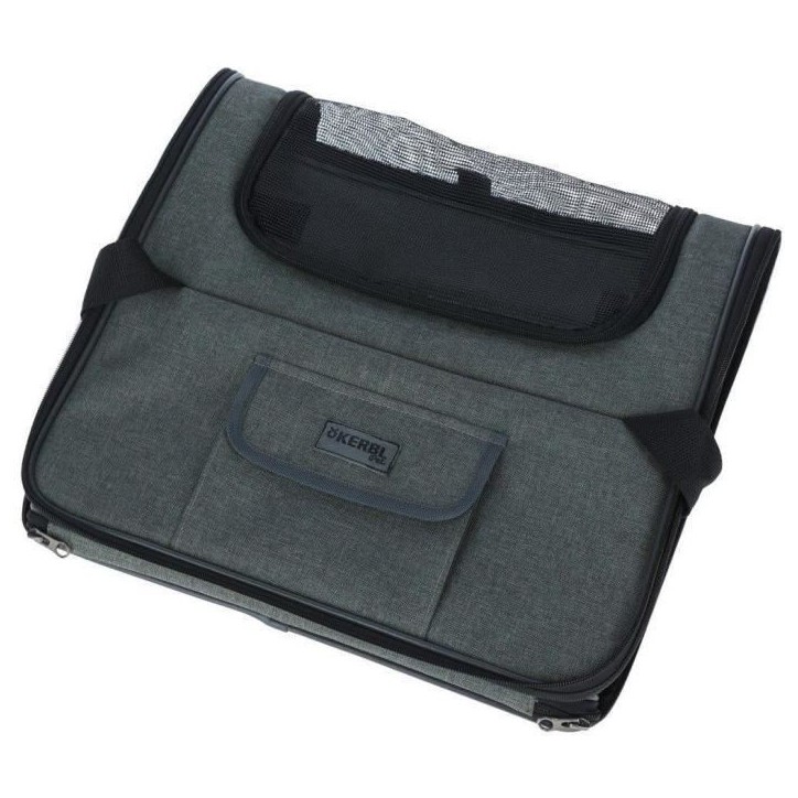Sac voiture - KERBL - Vacation - Gris/bleu - 44x35x30 cm - Laisse courte intégrée Sac voiture - KERBL - Vacation - Gris/bleu - 44x35x30 cm - Laisse courte intégrée