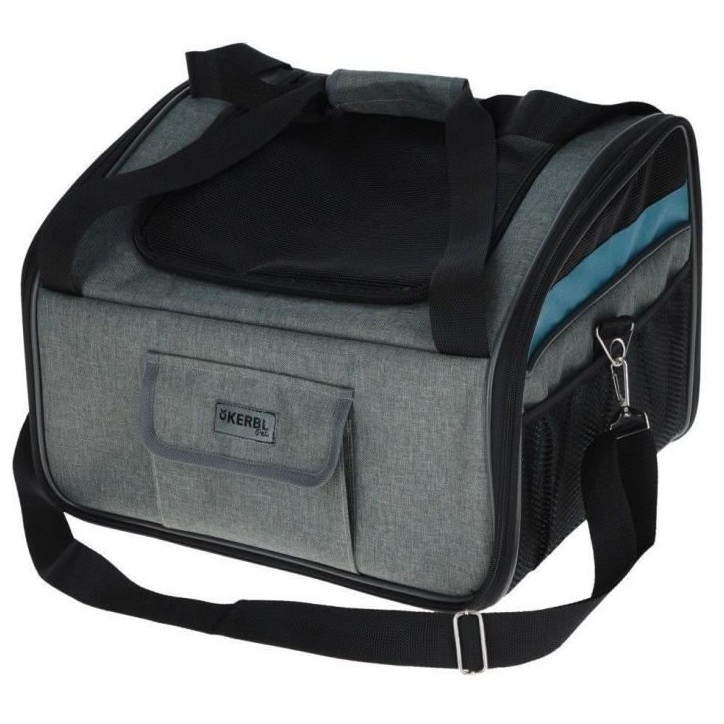 Sac voiture - KERBL - Vacation - Gris/bleu - 44x35x30 cm - Laisse courte intégrée Sac voiture - KERBL - Vacation - Gris/bleu - 44x35x30 cm - Laisse courte intégrée