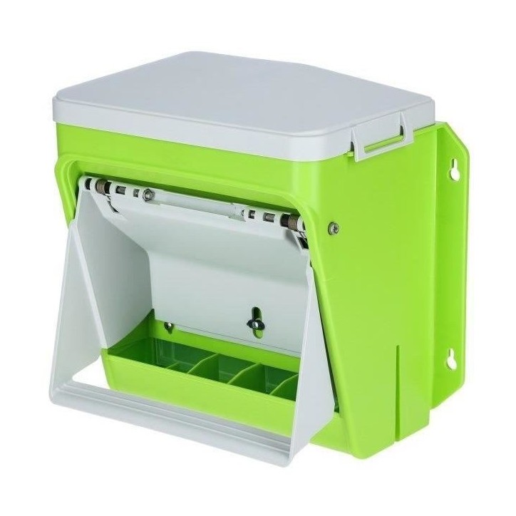 Nourrisseur automatique - KERBL - SmartCoop - 7,5 kg - Volet de protection - Vert Nourrisseur automatique - KERBL - SmartCoop - 7,5 kg - Volet de protection - Vert
