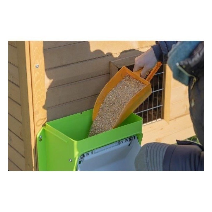 Nourrisseur automatique - KERBL - SmartCoop - 7,5 kg - Volet de protection - Vert Nourrisseur automatique - KERBL - SmartCoop - 7,5 kg - Volet de protection - Vert