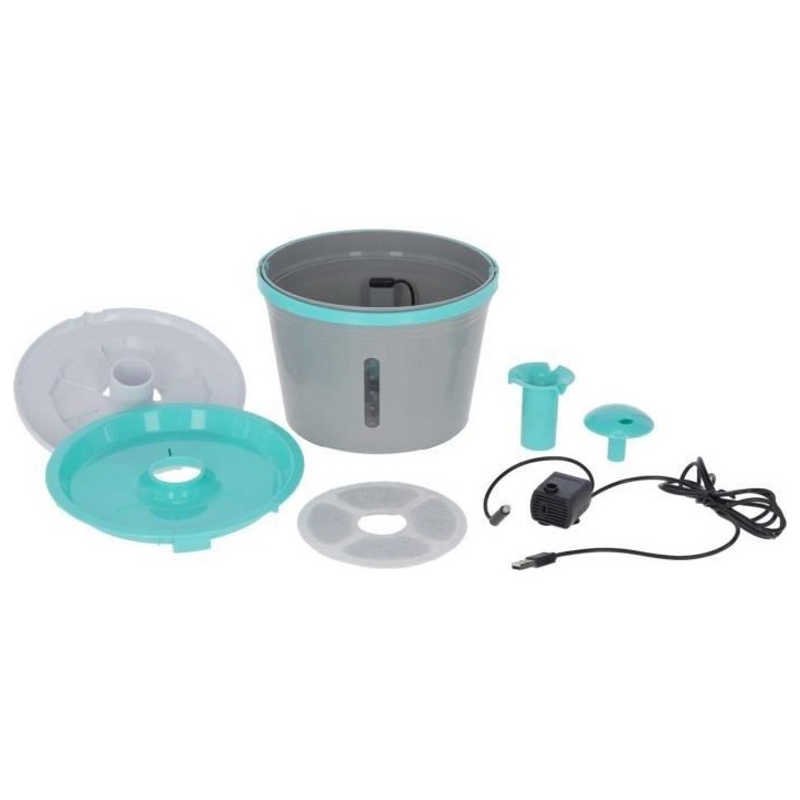 KERBL - Fontaine a eau -pour fontaine 80557 - 1,6 l - Gris/bleu KERBL - Fontaine a eau -pour fontaine 80557 - 1,6 l - Gris/bleu