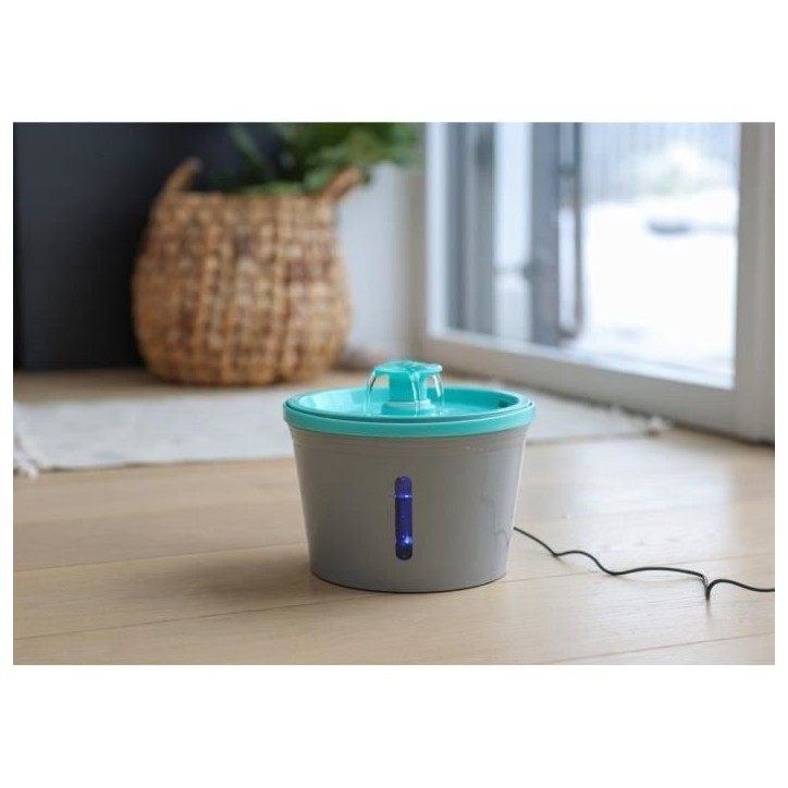 KERBL - Fontaine a eau -pour fontaine 80557 - 1,6 l - Gris/bleu KERBL - Fontaine a eau -pour fontaine 80557 - 1,6 l - Gris/bleu