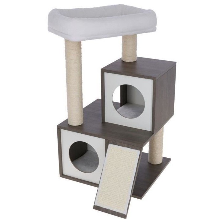 KERBL - Arbre a chat FLAIR - 48x44x86cm - Blanc/gris - Sisal KERBL - Arbre a chat FLAIR - 48x44x86cm - Blanc/gris - Sisal