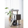 KERBL - Arbre a chat FLAIR - 48x44x86cm - Blanc/gris - Sisal