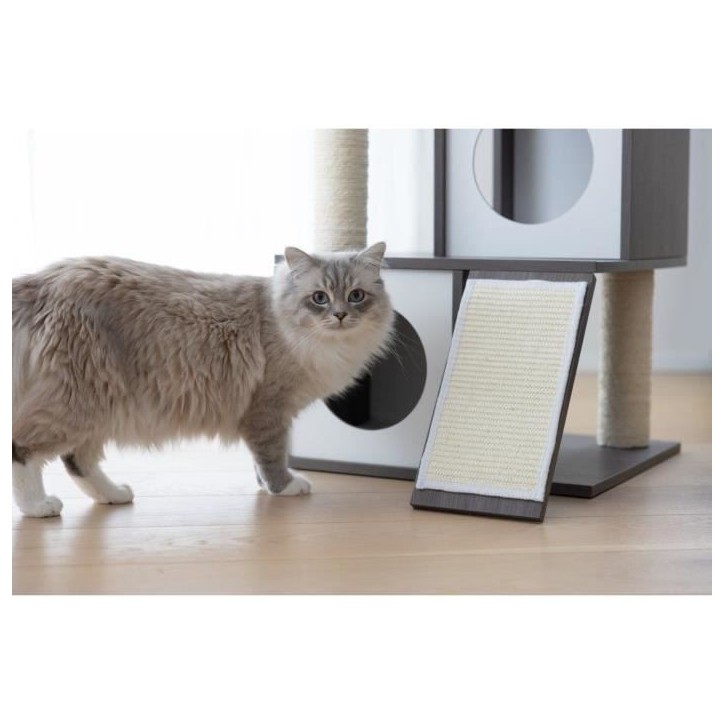 KERBL - Arbre a chat FLAIR - 48x44x86cm - Blanc/gris - Sisal KERBL - Arbre a chat FLAIR - 48x44x86cm - Blanc/gris - Sisal