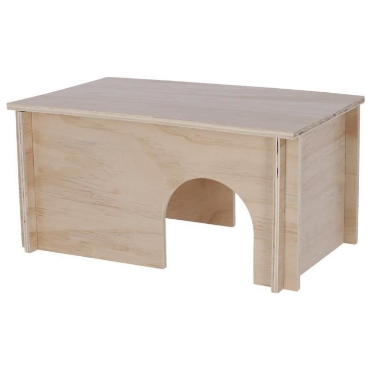 Abri pour rongeurs - Beige - Toit amovible - Montage simple - Pour hamster - KERBL Abri pour rongeurs - Beige - Toit amovible - Montage simple - Pour hamster - KERBL