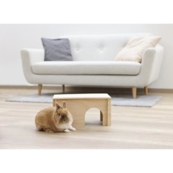 Abri pour rongeurs - Beige - Toit amovible - Montage simple - Pour ham