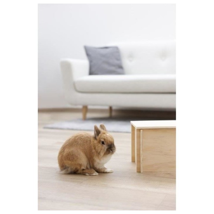 Abri pour rongeurs - Beige - Toit amovible - Montage simple - Pour hamster - KERBL Abri pour rongeurs - Beige - Toit amovible - Montage simple - Pour hamster - KERBL