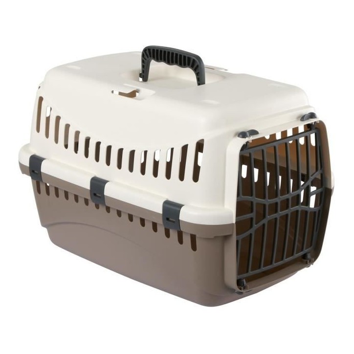 KERBL - Box de transport pour chien - EXPEDITION - 48x32x32cm - Creme et taupe - Sécurisé voiture KERBL - Box de transport pour chien - EXPEDITION - 48x32x32cm - Creme et taupe - Sécurisé voiture