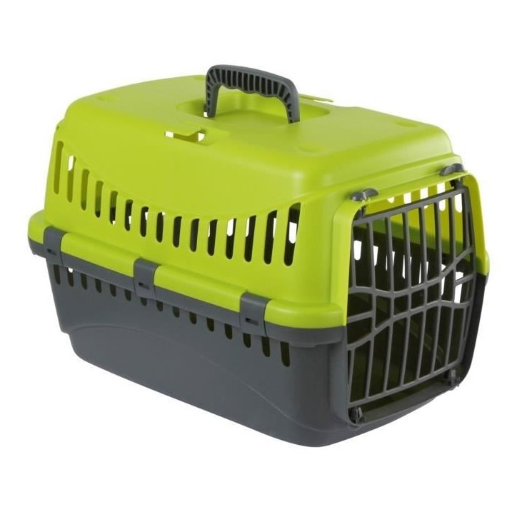 KERBL - Box de transport pour chien - KERBL - Expedition - PVC haute qualité - 48x32x32cm - Vert et gris foncé